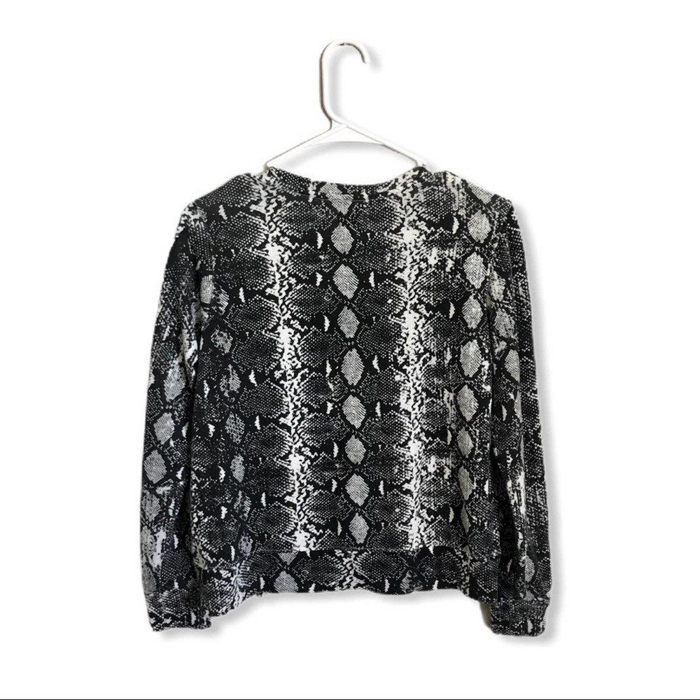 Sundry Python Side Zip Pullover Sweatshirt Small - image 3